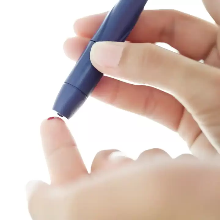 Asins žogs cukura mērīšanai ar cukura diabētu